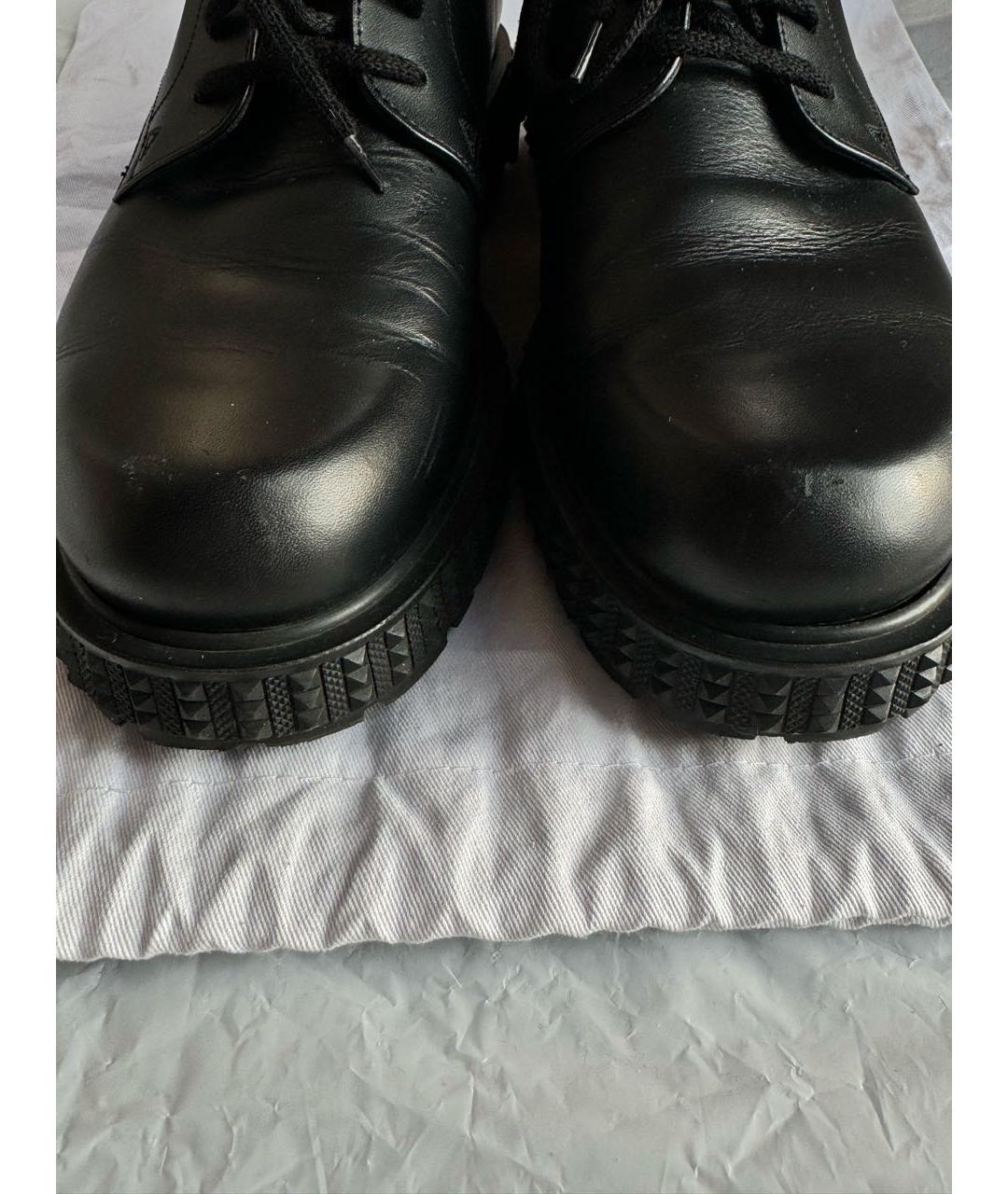 VALENTINO Черные кожаные туфли, фото 3