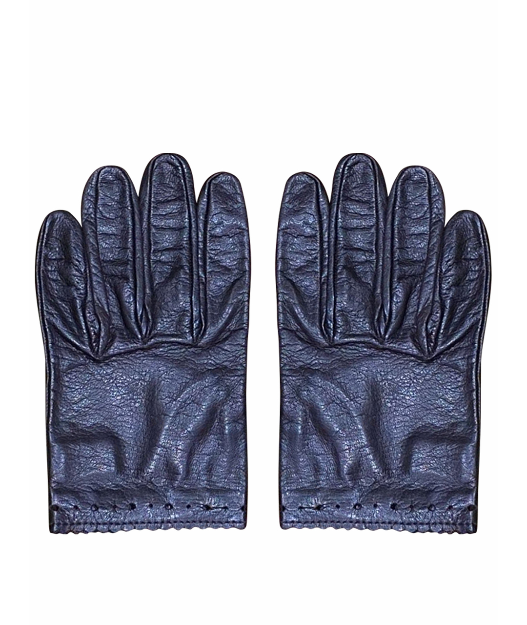 COSTUME NATIONAL Черные кожаные перчатки, фото 1