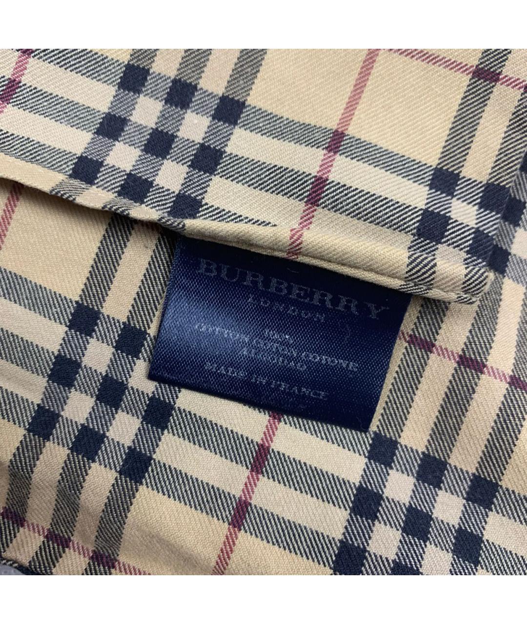 BURBERRY Бежевая хлопковая кэжуал рубашка, фото 4