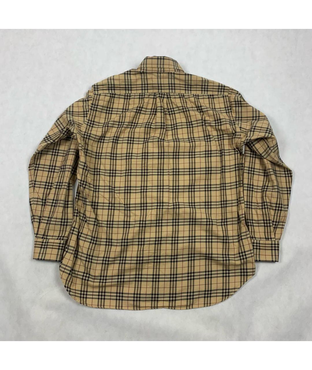 BURBERRY Бежевая хлопковая кэжуал рубашка, фото 2