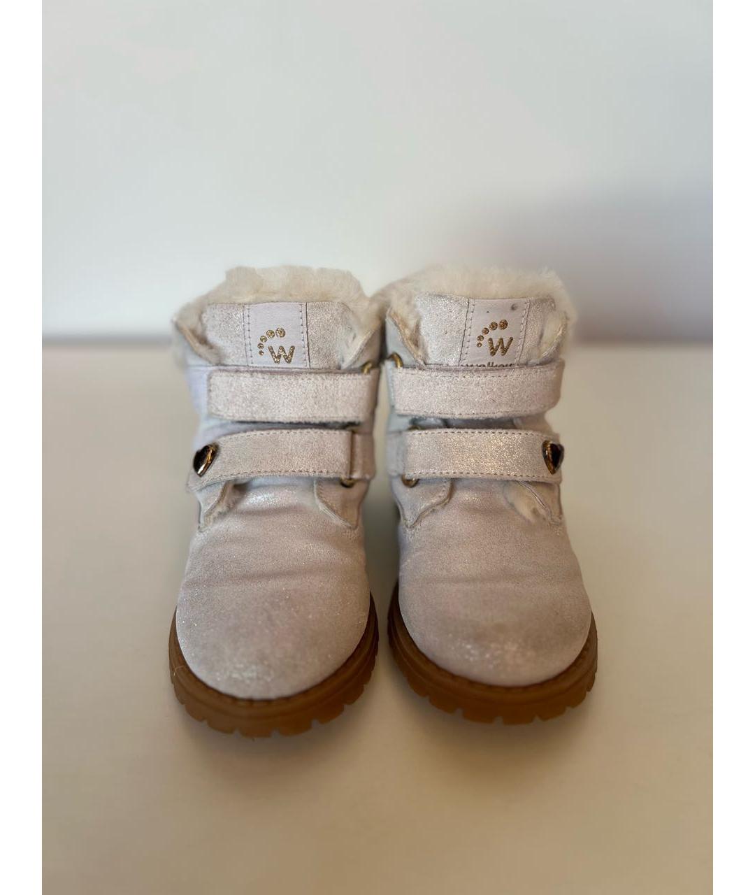 WALKEY Белые кожаные ботинки, фото 4