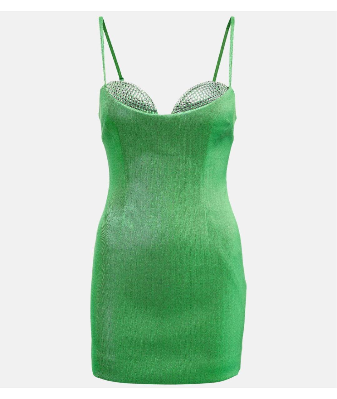 AREA Зеленые коктейльное платье, фото 6