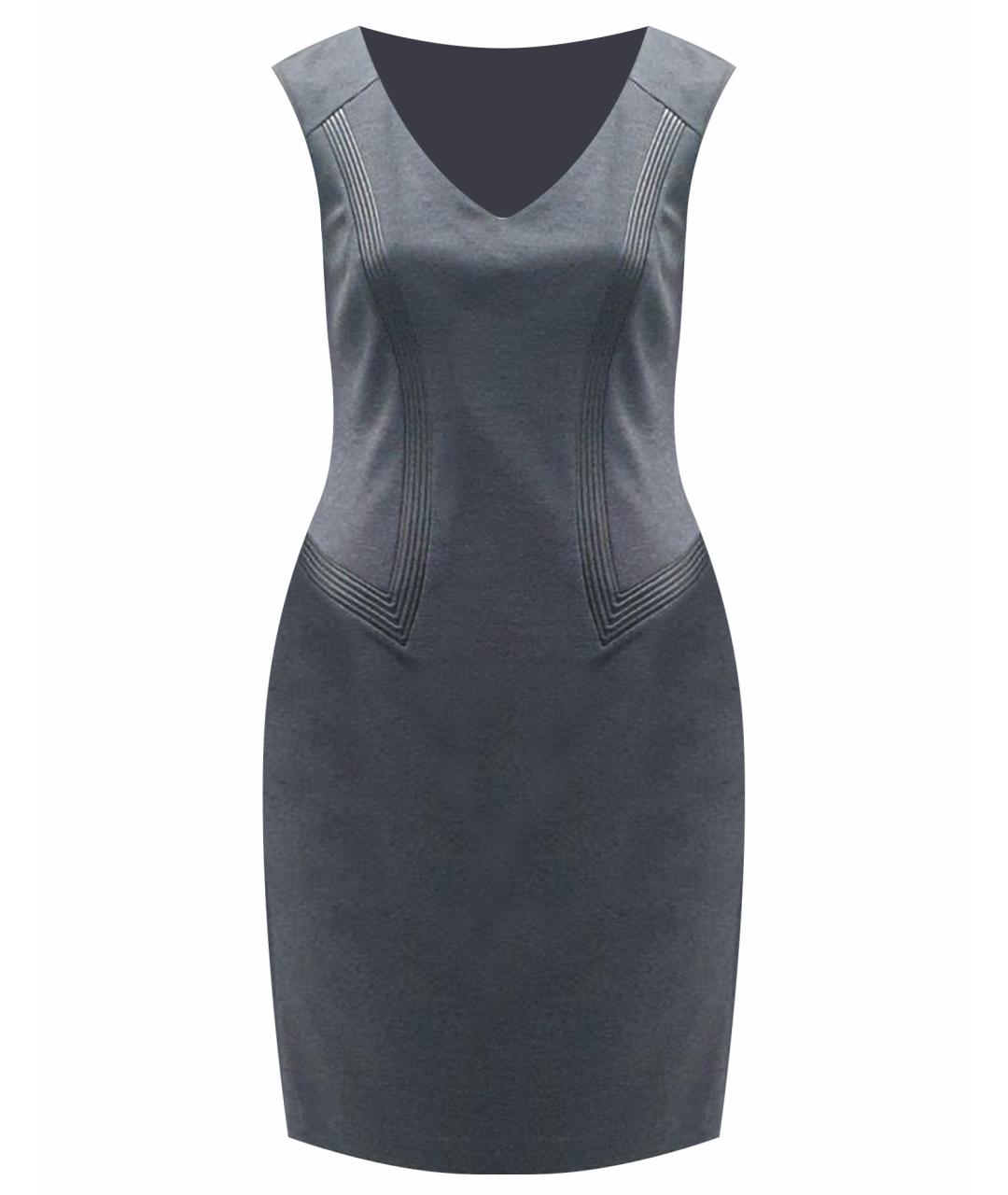BLUMARINE Черное шерстяное коктейльное платье, фото 1