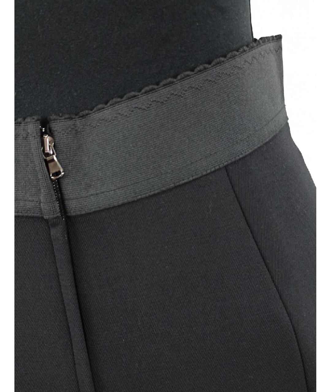 DOLCE&GABBANA Черная шерстяная юбка миди, фото 4