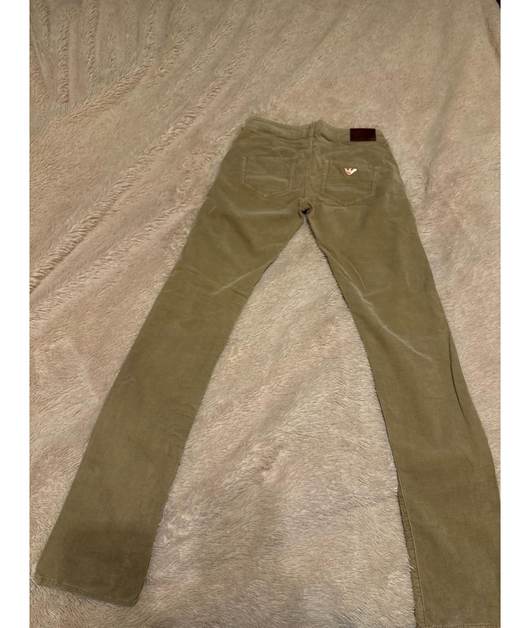 ARMANI JEANS Бежевые хлопко-эластановые джинсы слим, фото 2