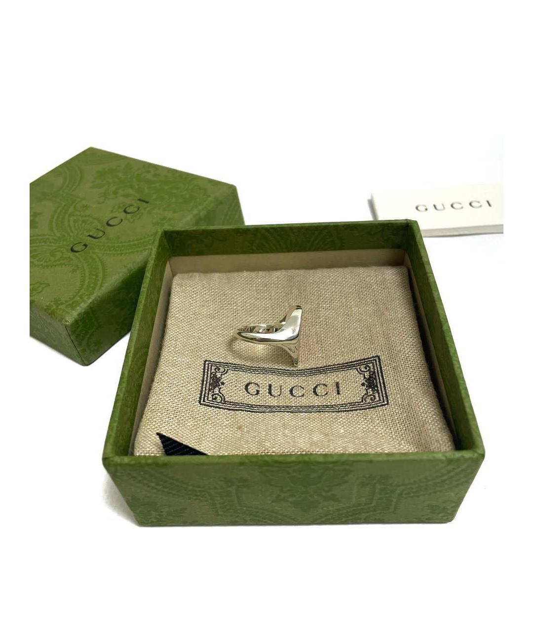 GUCCI Красное серебряное кольцо, фото 3
