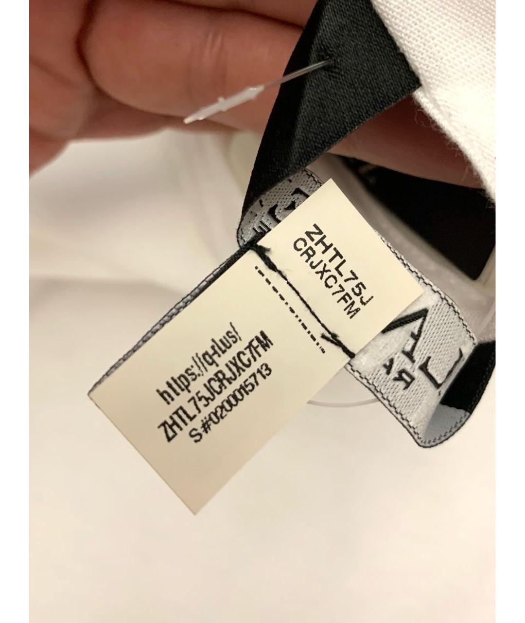RALPH LAUREN Белая хлопковая футболка, фото 5
