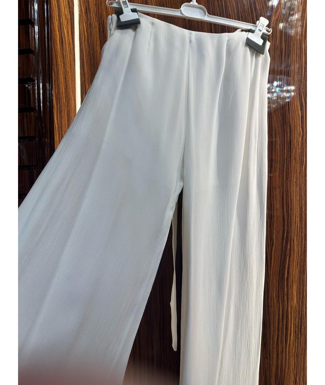 CEDRIC CHARLIER Белые брюки широкие, фото 3