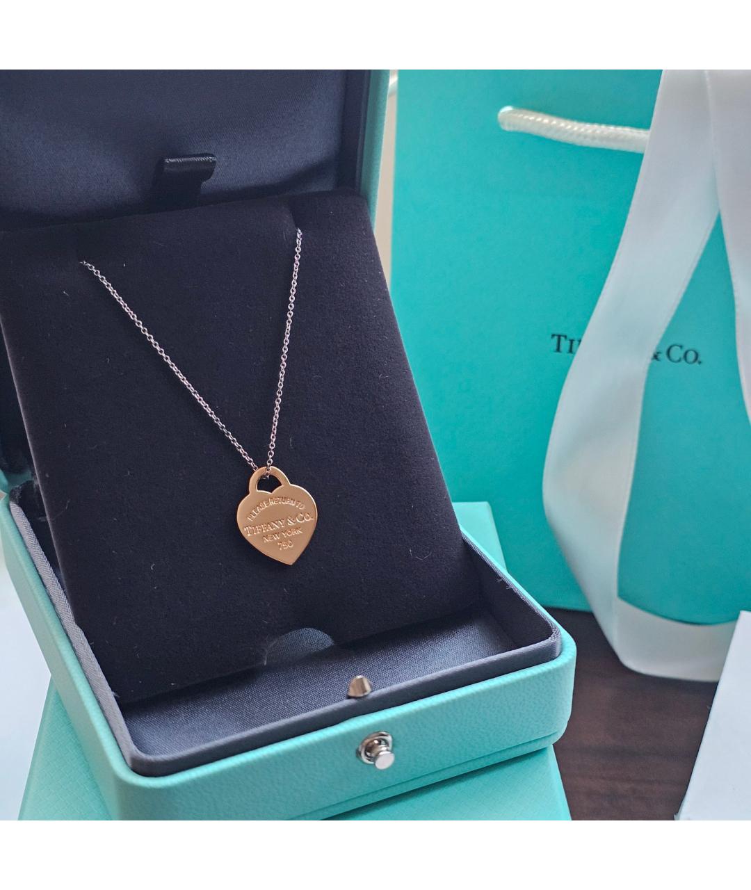 TIFFANY&CO Золотая подвеска из розового золота, фото 6