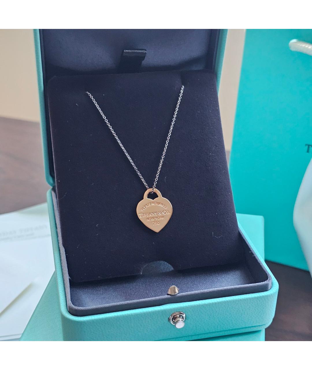 TIFFANY&CO Золотая подвеска из розового золота, фото 5