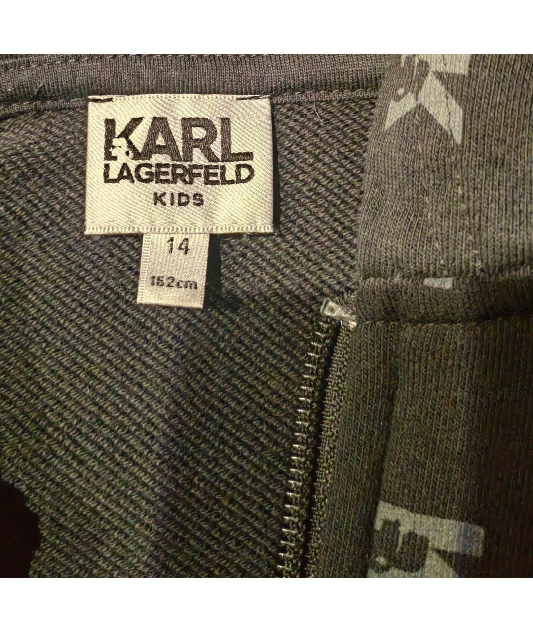 KARL LAGERFELD KIDS Черный хлопковый комплект, фото 6