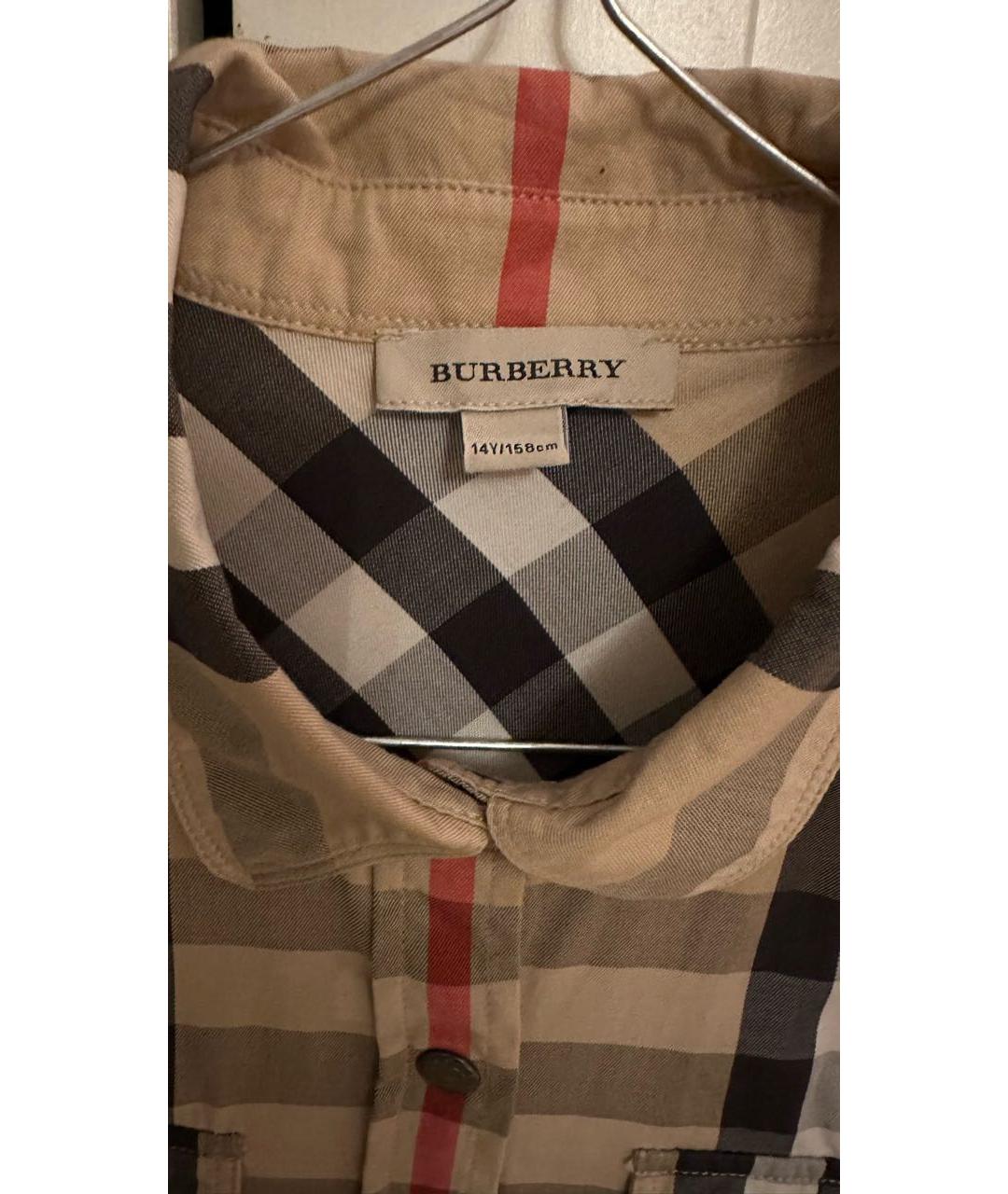 BURBERRY Хлопковая рубашка/блузка, фото 4