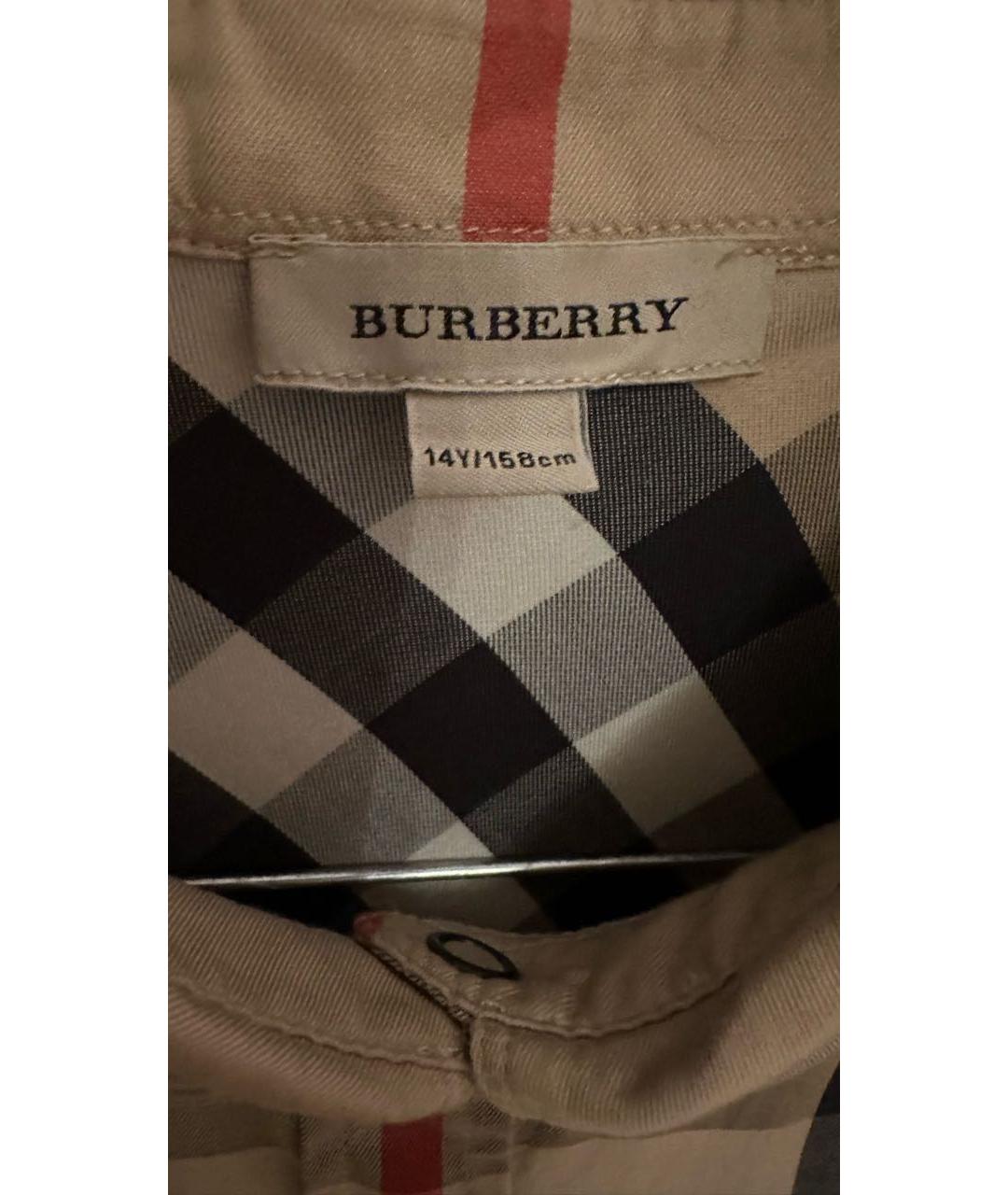 BURBERRY Хлопковая рубашка/блузка, фото 8