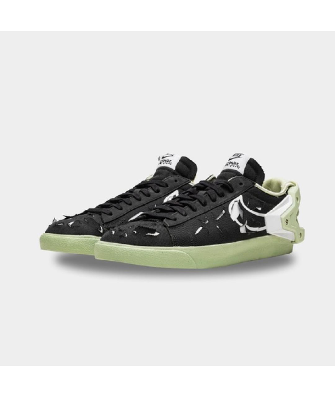 NIKE Черные низкие кроссовки / кеды, фото 3