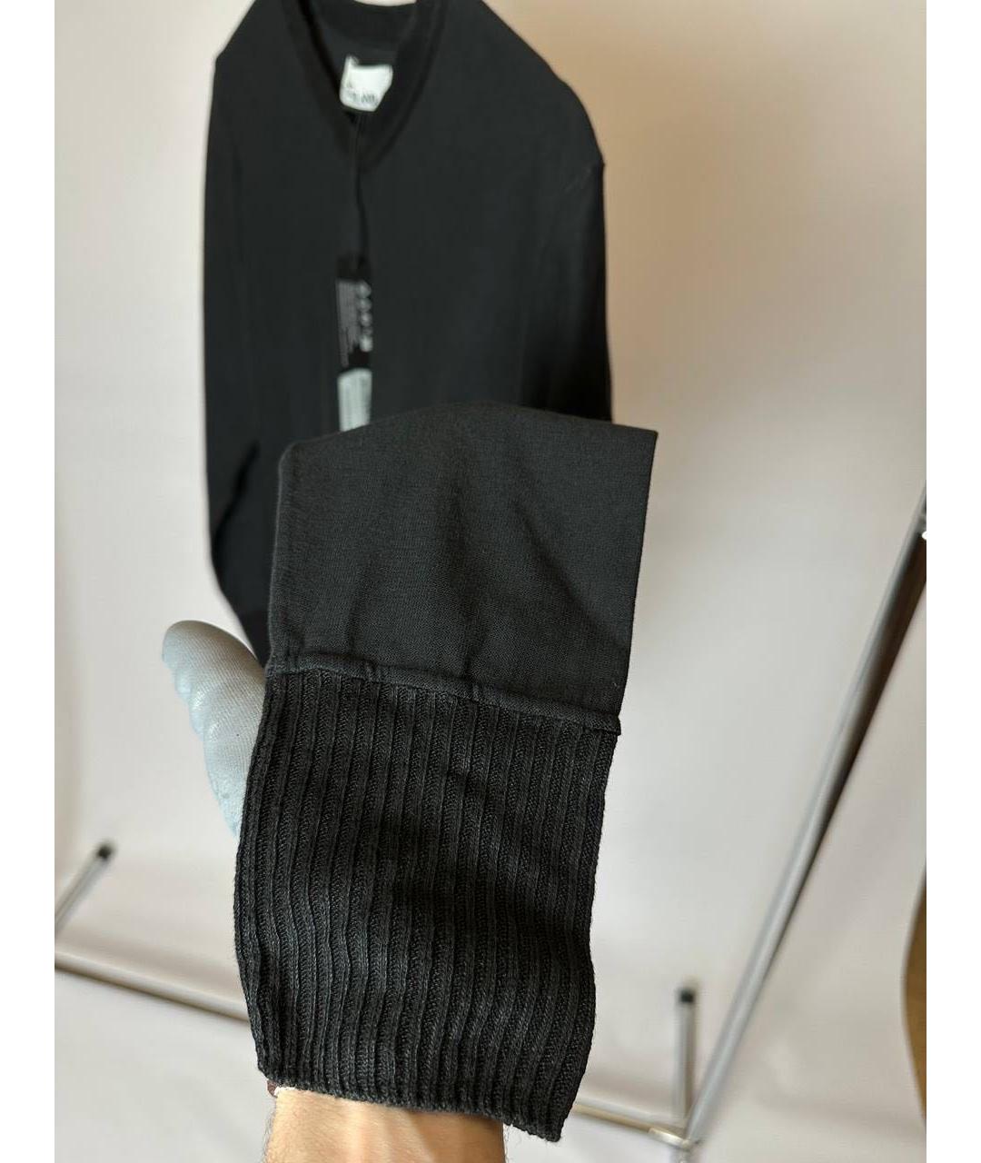 STONE ISLAND Черный хлопковый джемпер / свитер, фото 3