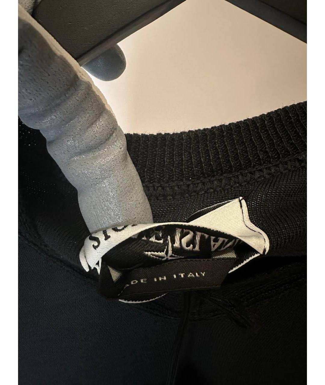 STONE ISLAND Черный хлопковый джемпер / свитер, фото 4