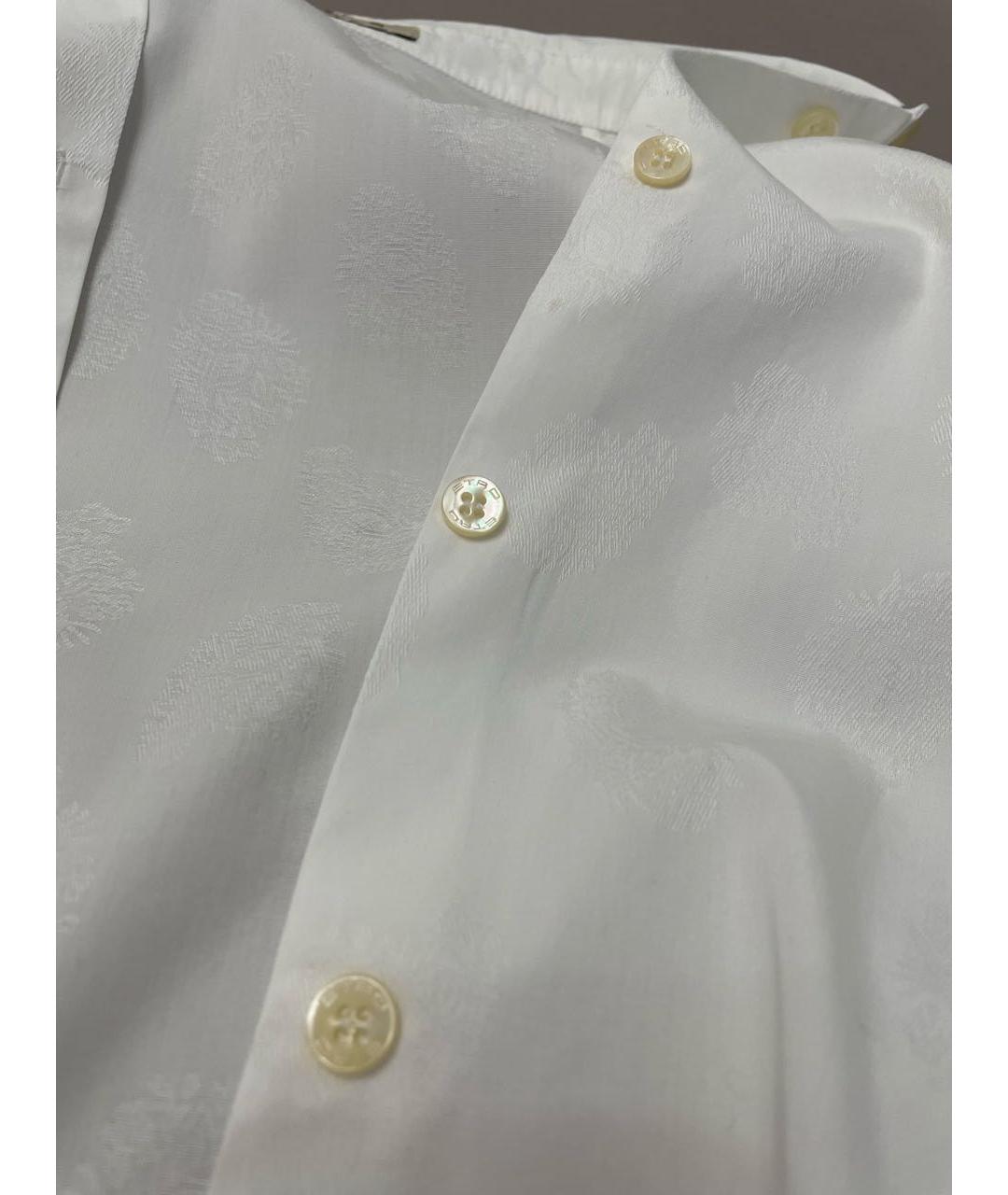 ETRO Белая хлопковая рубашка, фото 5