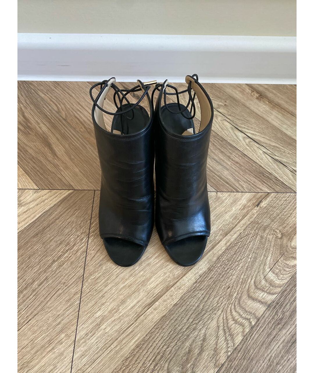 JIMMY CHOO Черные кожаные туфли, фото 6