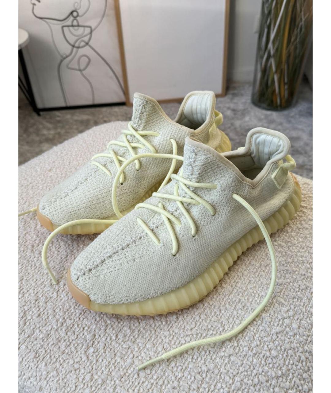 ADIDAS YEEZY Желтые слипоны, фото 3