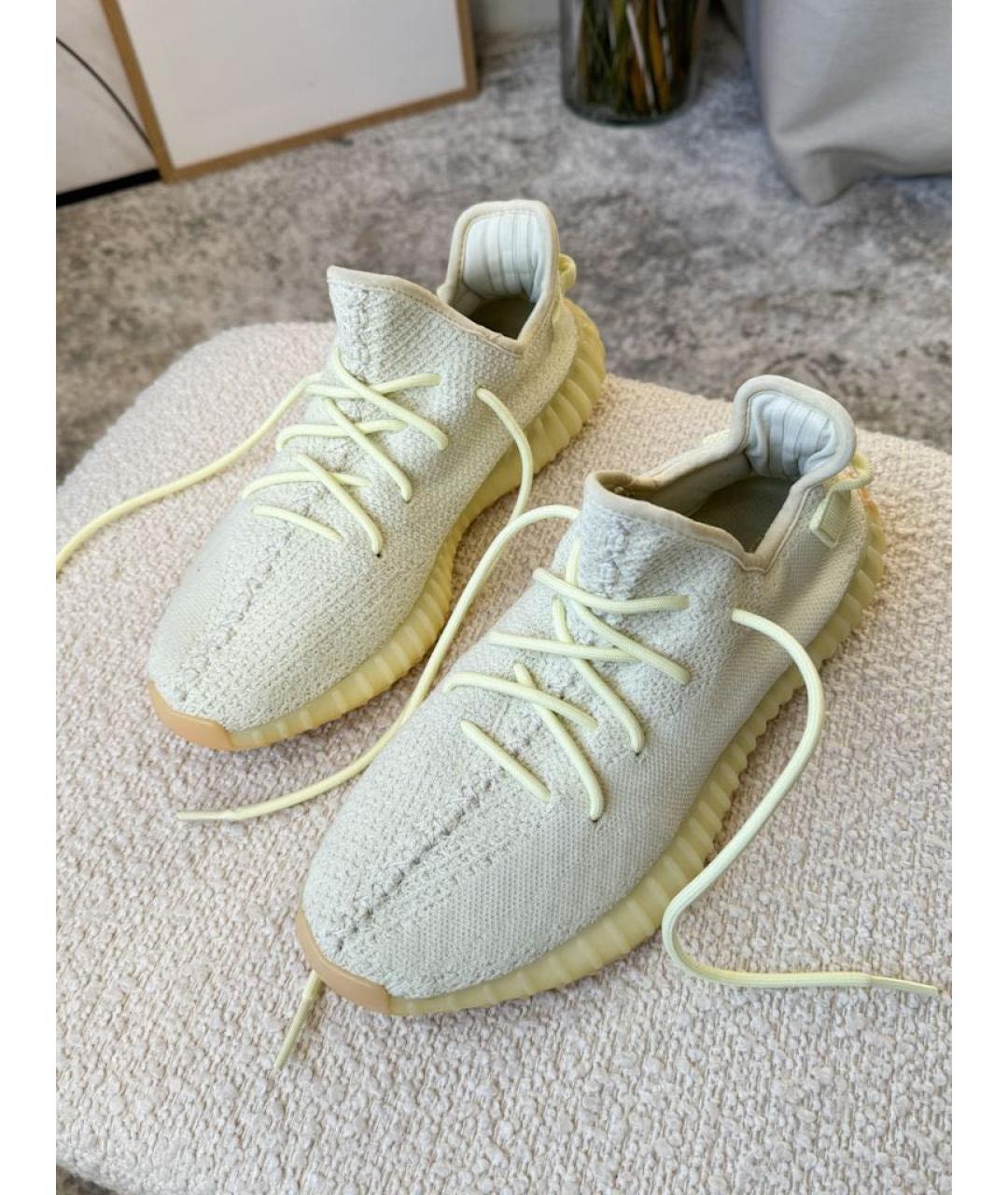 ADIDAS YEEZY Желтые слипоны, фото 2