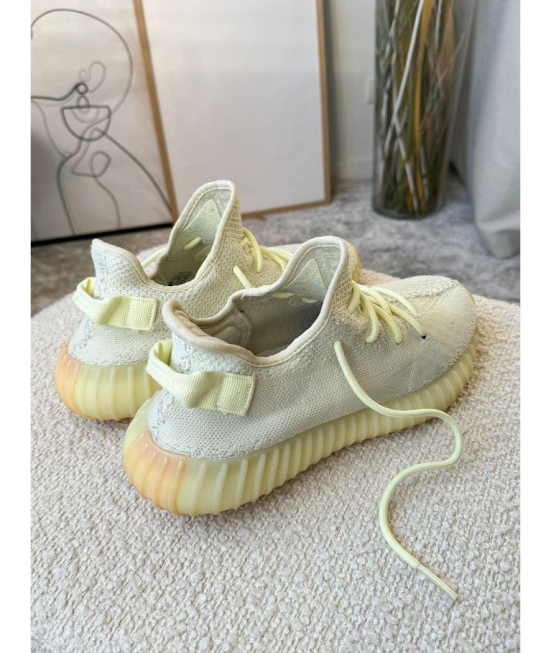 ADIDAS YEEZY Желтые слипоны, фото 4