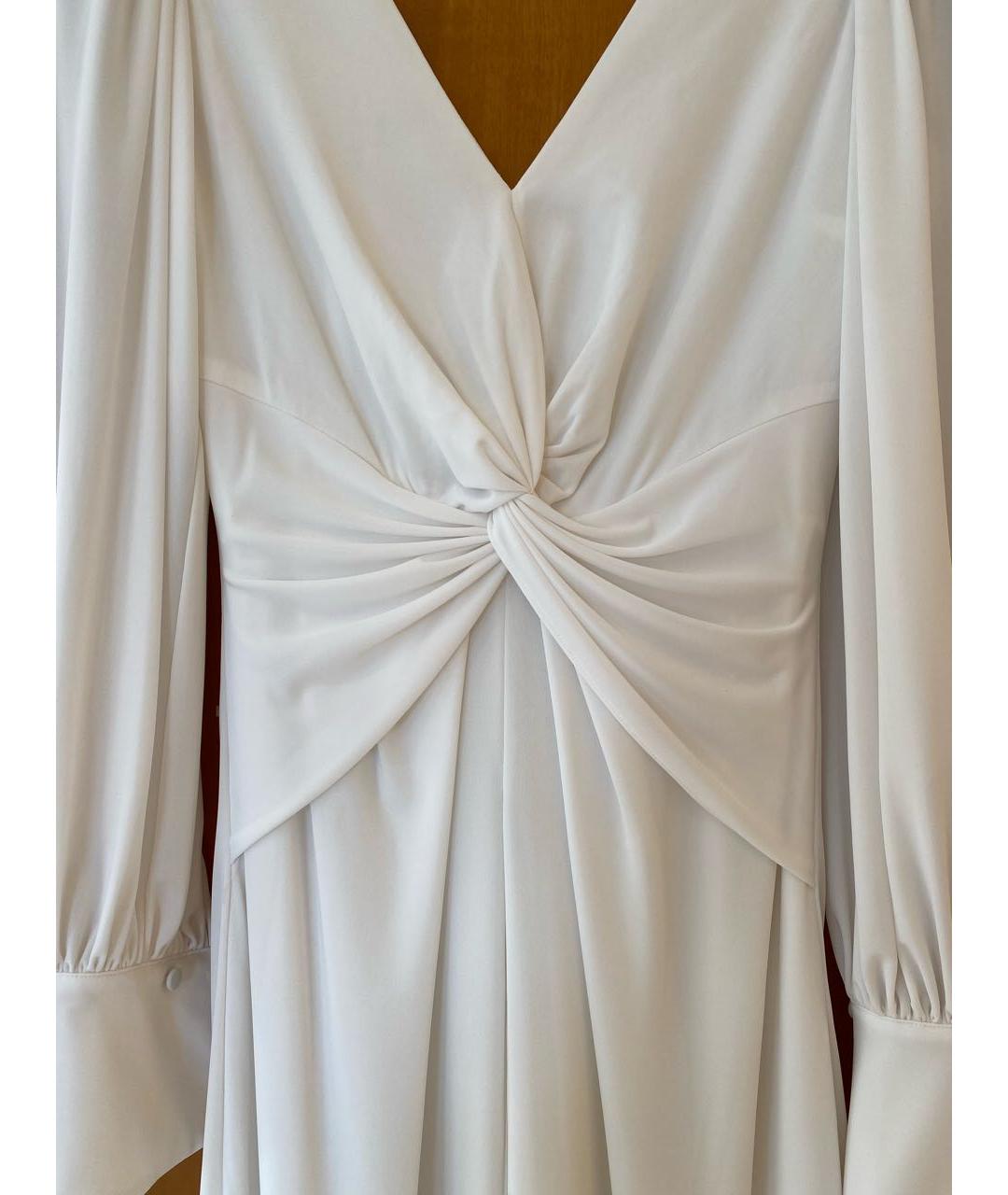 SELF-PORTRAIT Белое полиэстеровое коктейльное платье, фото 5