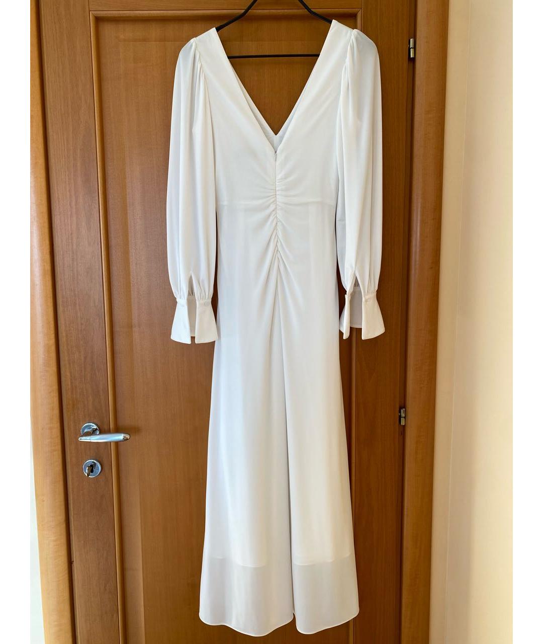 SELF-PORTRAIT Белое полиэстеровое коктейльное платье, фото 3