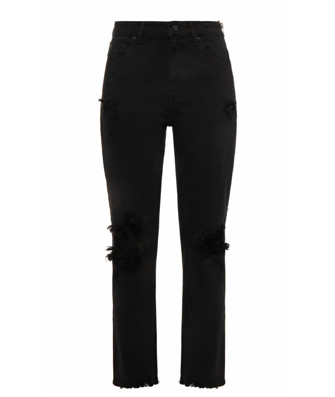ALEXANDER WANG Черные хлопковые прямые джинсы, фото 1