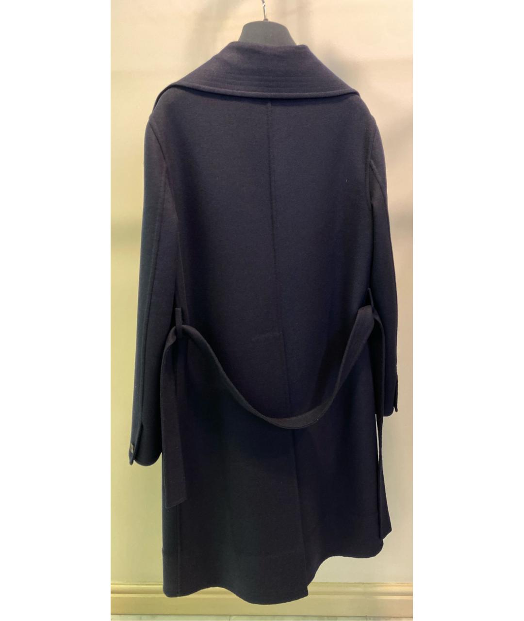 CHRISTIAN DIOR PRE-OWNED Темно-синее шерстяное пальто, фото 2