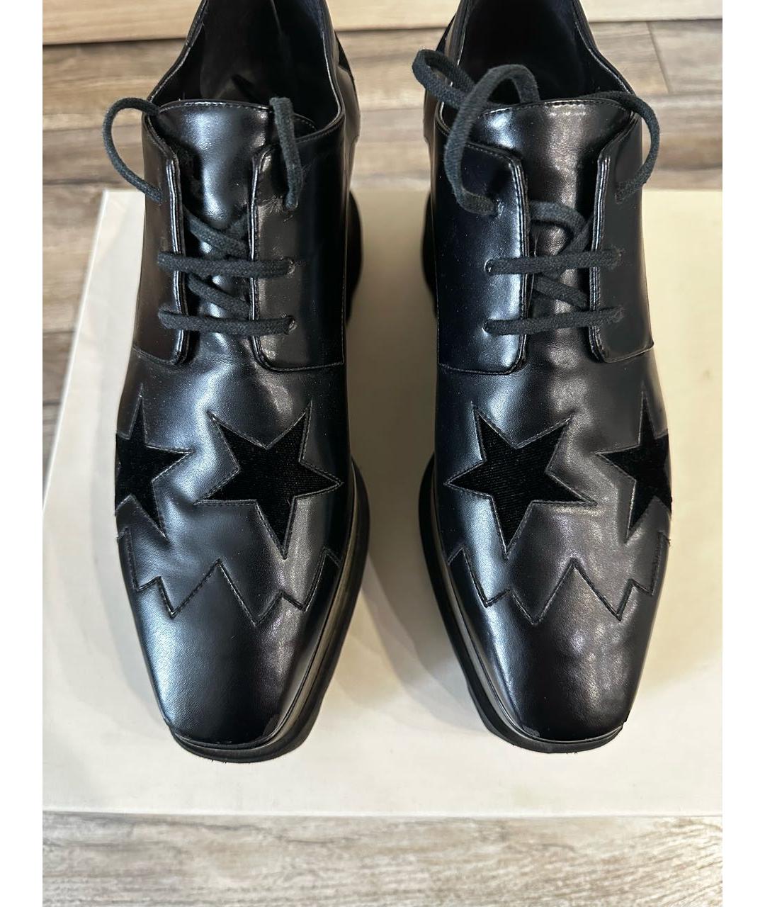 STELLA MCCARTNEY Черные кожаные ботинки, фото 3