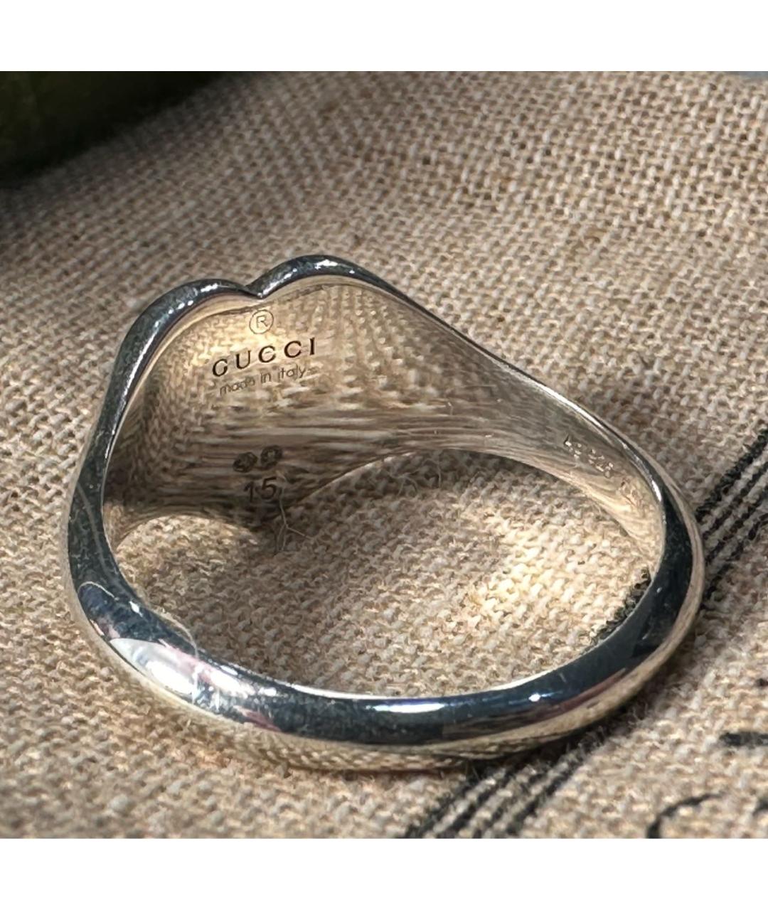 GUCCI Красное серебряное кольцо, фото 3