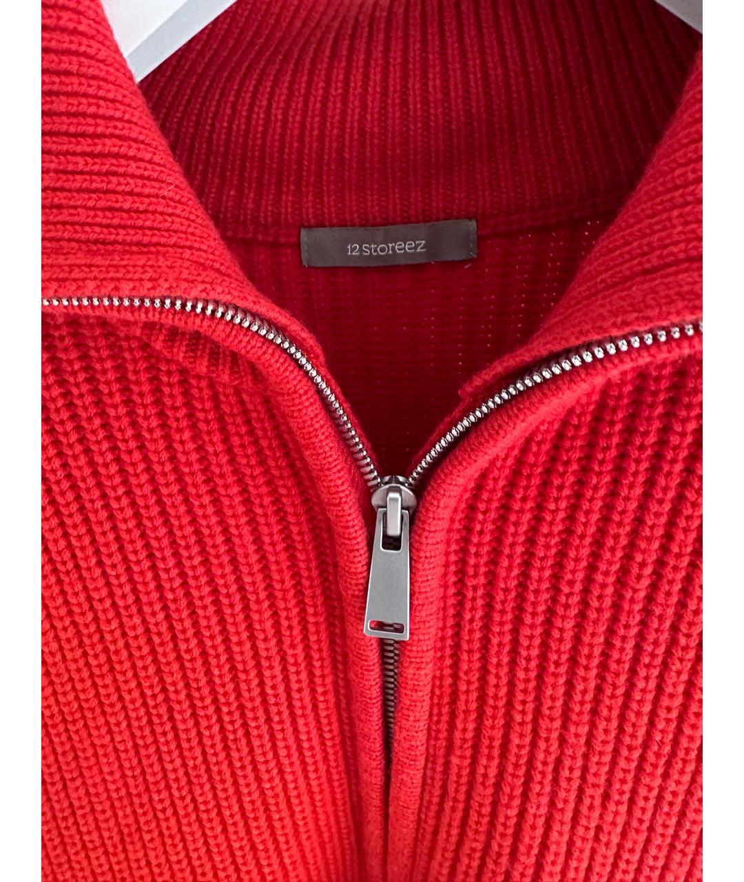 12 STOREEZ Красный шерстяной джемпер / свитер, фото 3