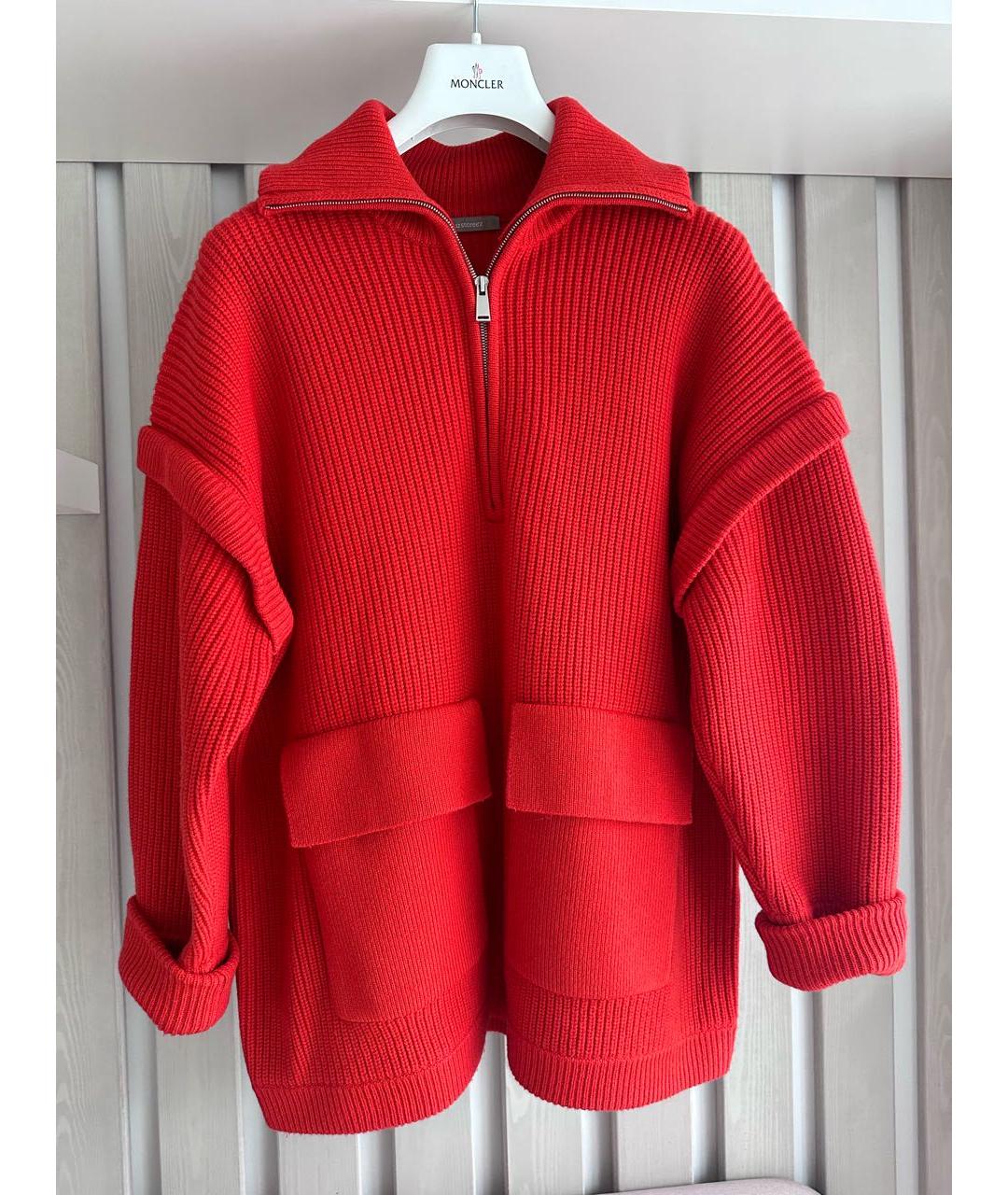 12 STOREEZ Красный шерстяной джемпер / свитер, фото 4