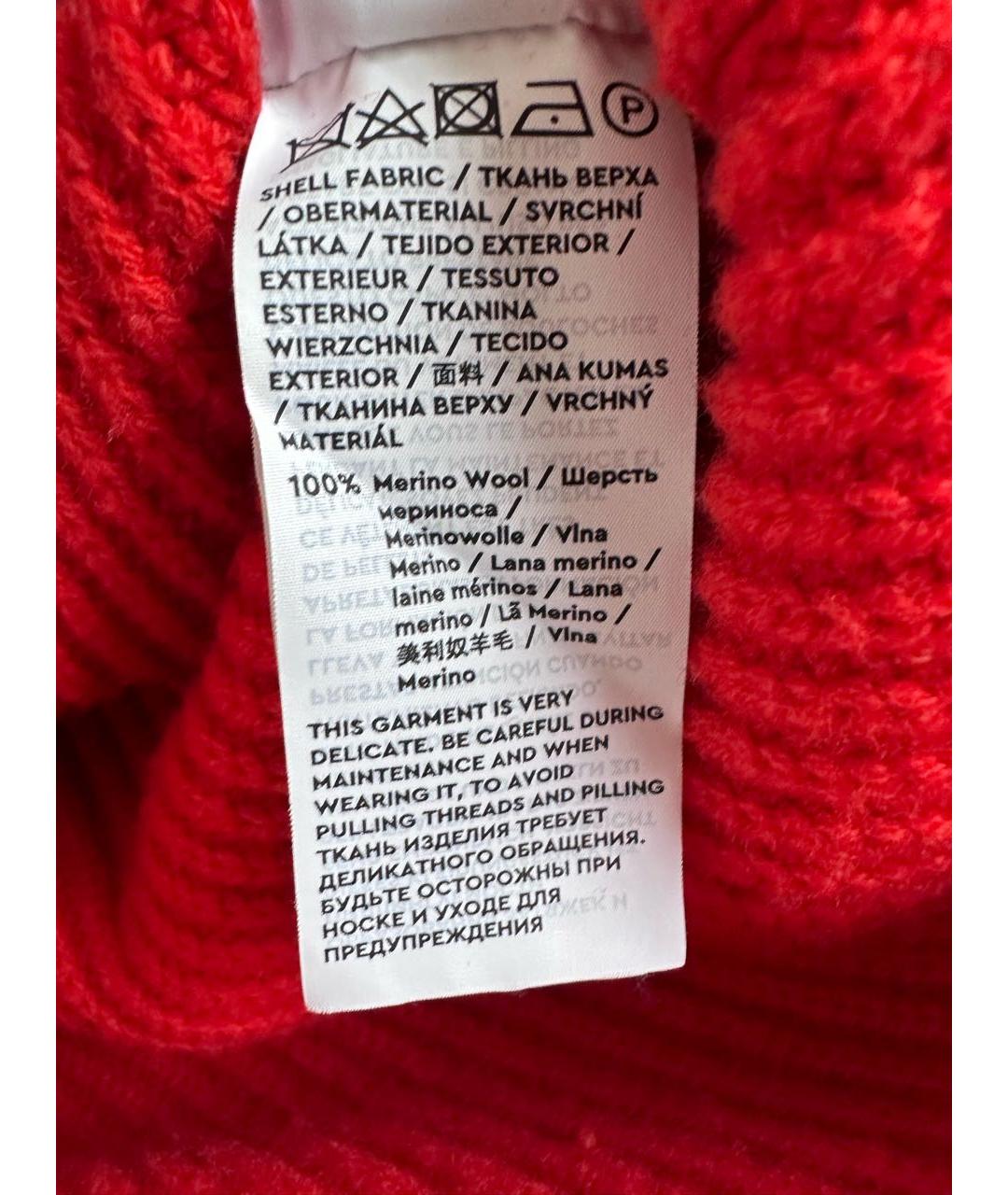 12 STOREEZ Красный шерстяной джемпер / свитер, фото 6