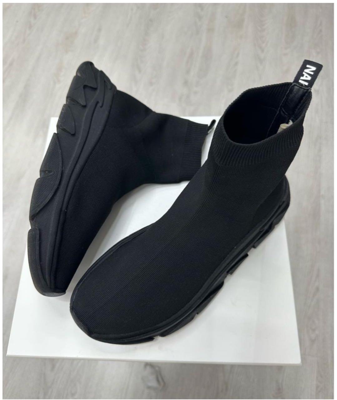 NAKED WOLF Черные текстильные ботинки, фото 6