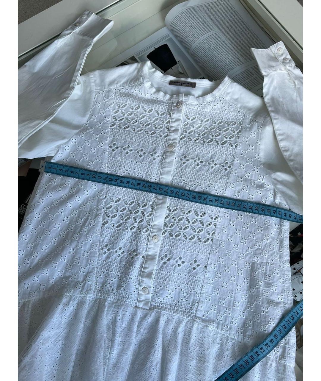 ERMANNO SCERVINO JUNIOR Белая хлопковая рубашка/блузка, фото 6