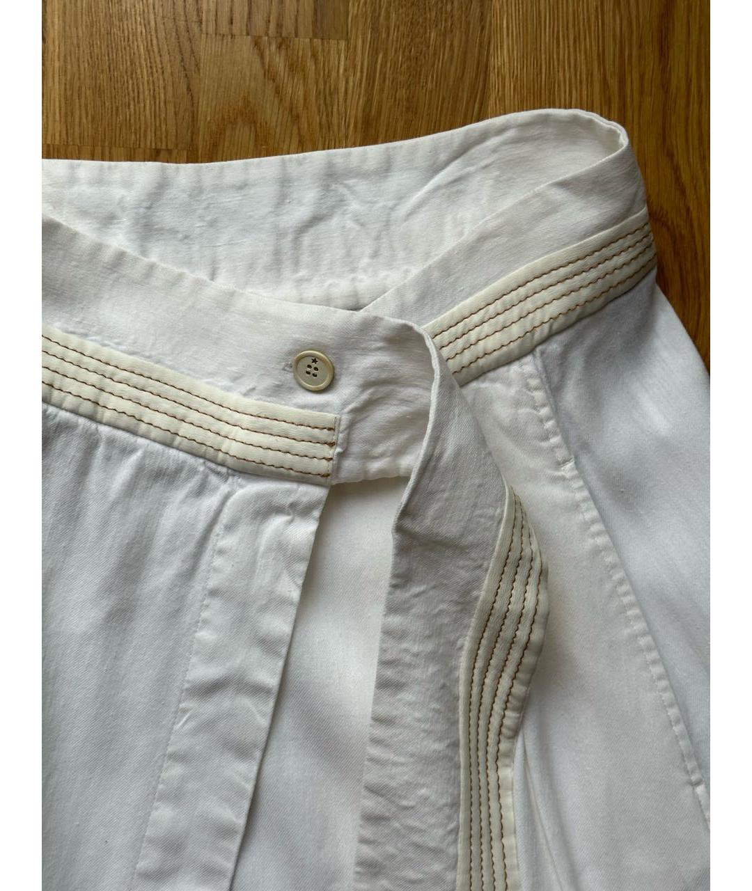LORENA ANTONIAZZI Белая льняная юбка миди, фото 2