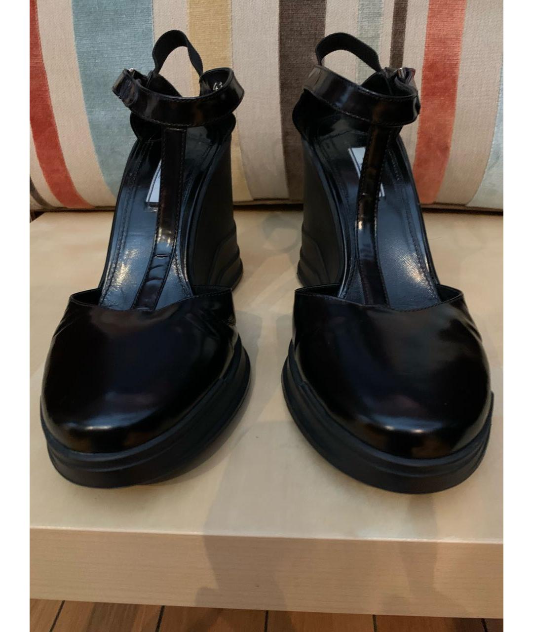 PRADA Черные кожаные туфли, фото 3
