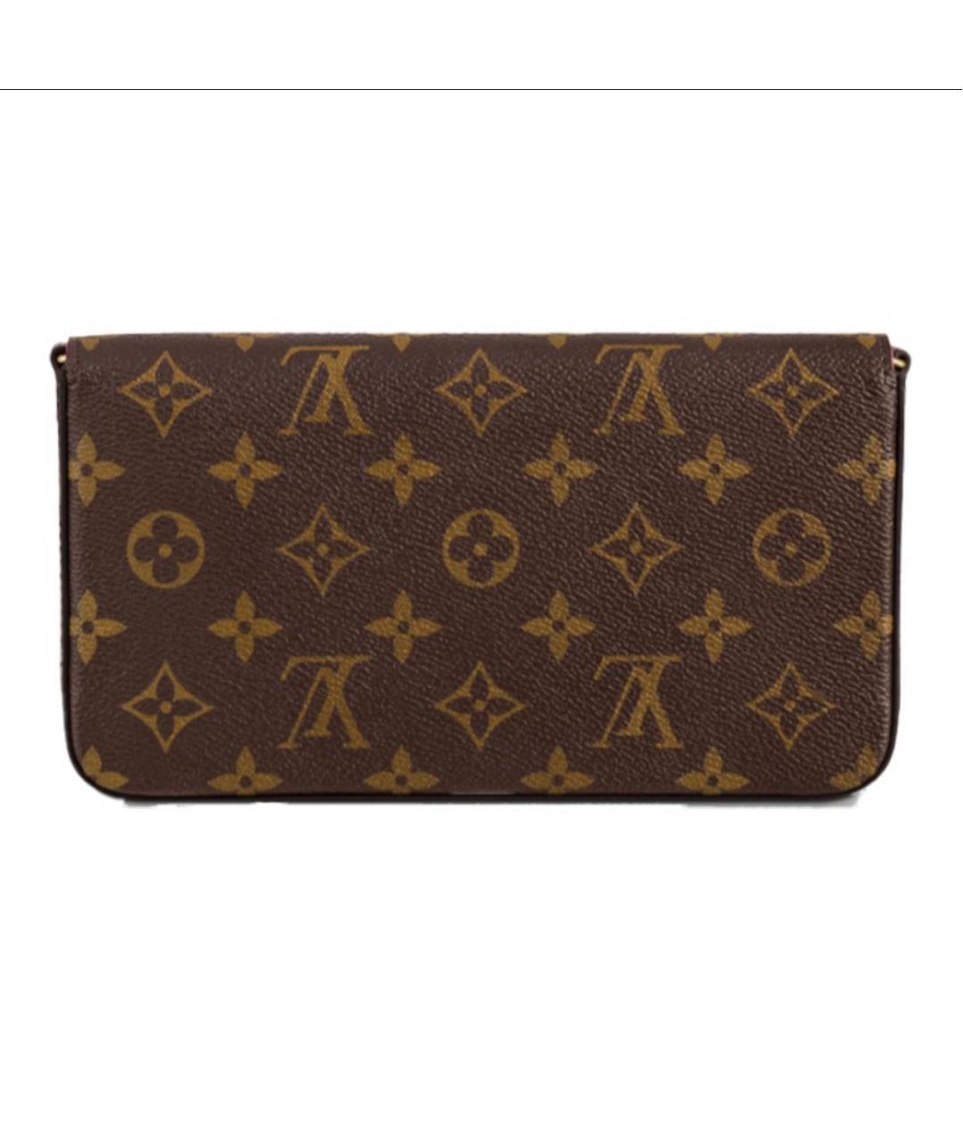 LOUIS VUITTON Коричневая кожаная сумка с короткими ручками, фото 3