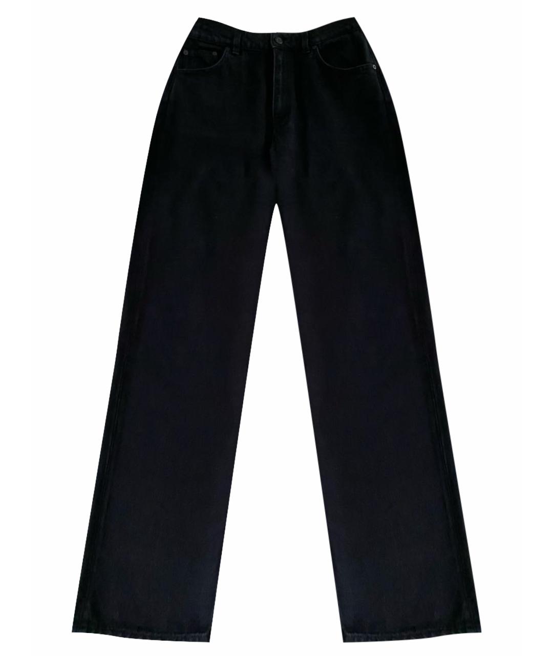 FILIPPA-K Черные хлопковые прямые джинсы, фото 1
