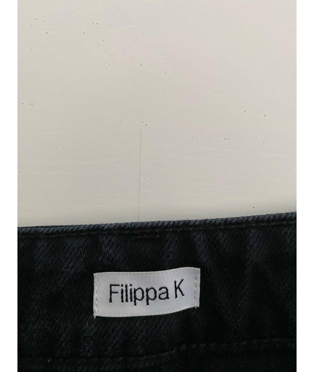 FILIPPA-K Черные хлопковые прямые джинсы, фото 3