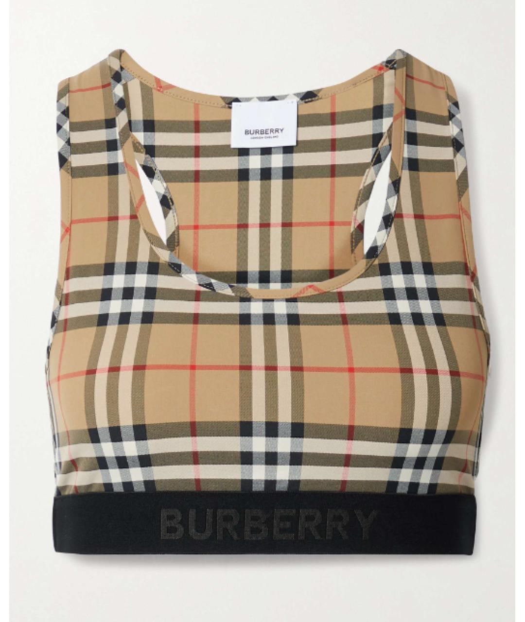 BURBERRY Бежевая майка, фото 6