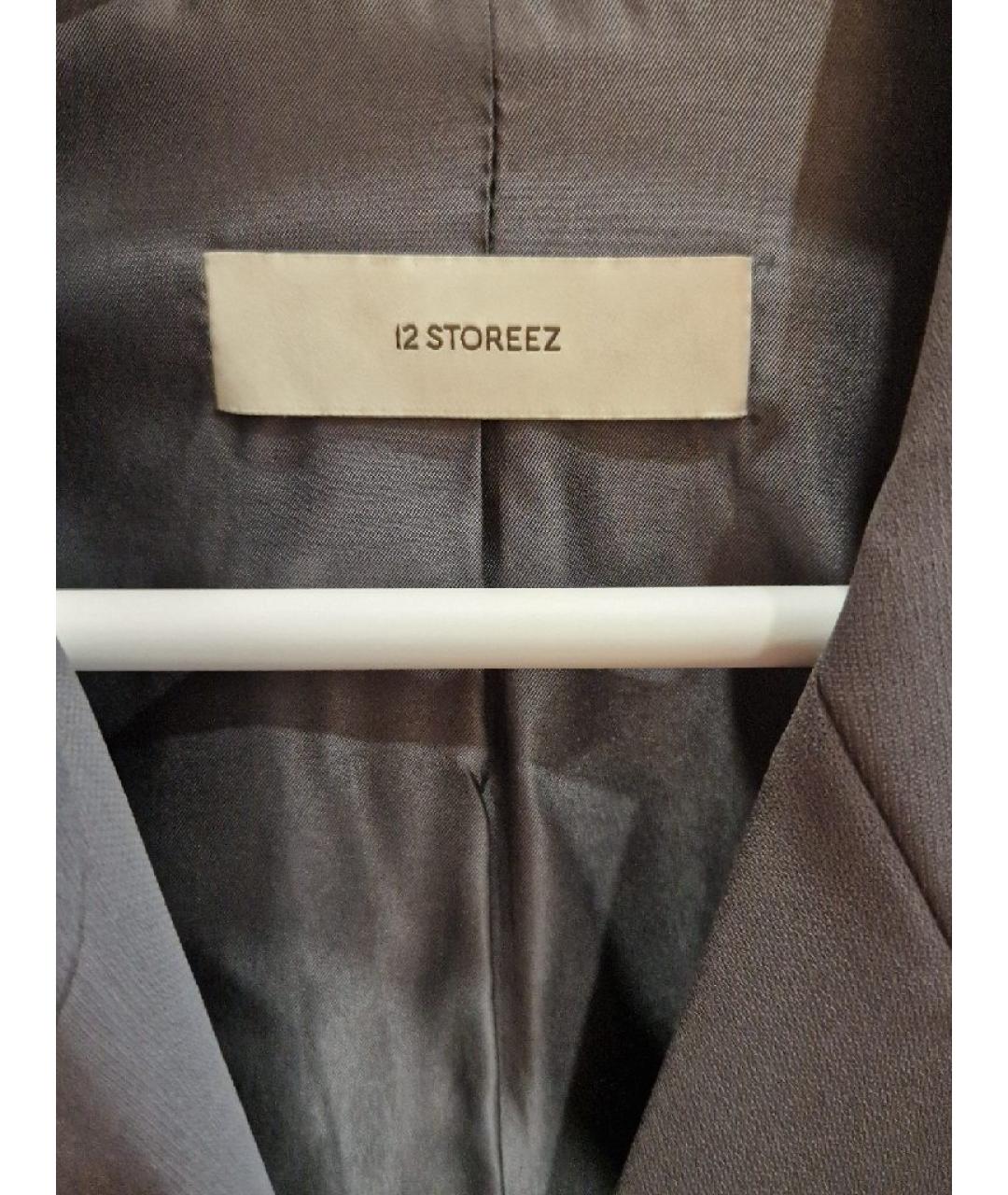 12 STOREEZ Серый полиэстеровый костюм с брюками, фото 3