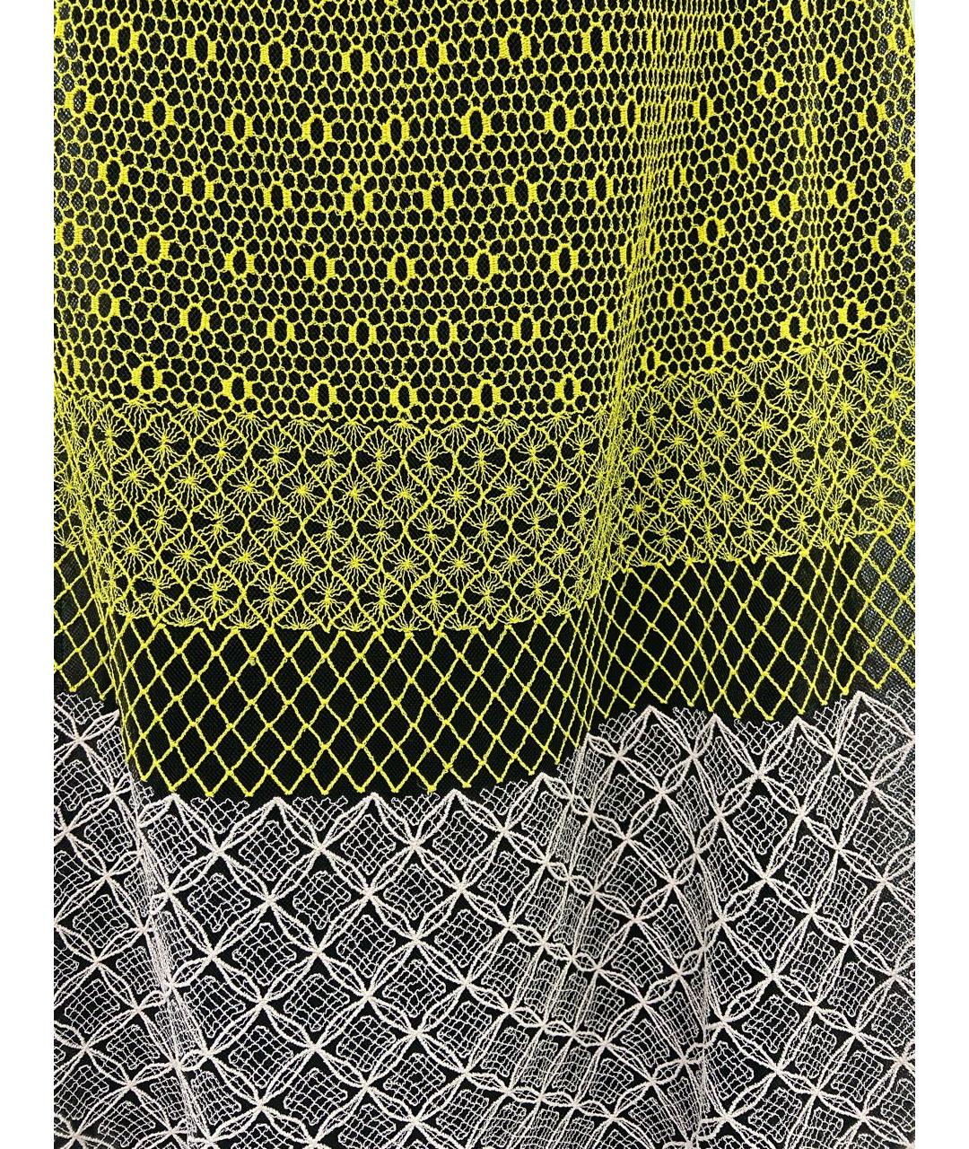 CHRISTIAN DIOR Мульти вискозное коктейльное платье, фото 4