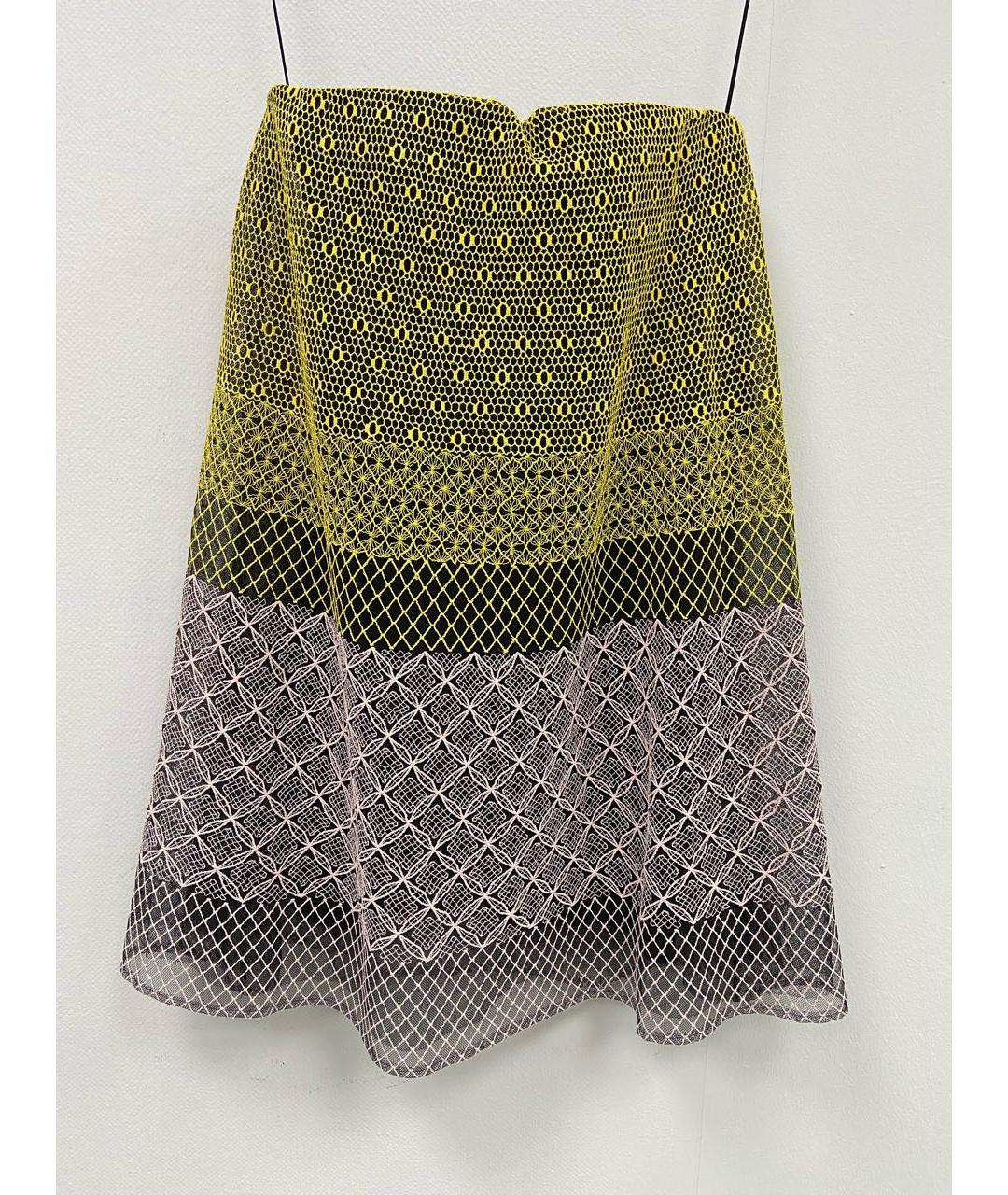 CHRISTIAN DIOR Мульти вискозное коктейльное платье, фото 7