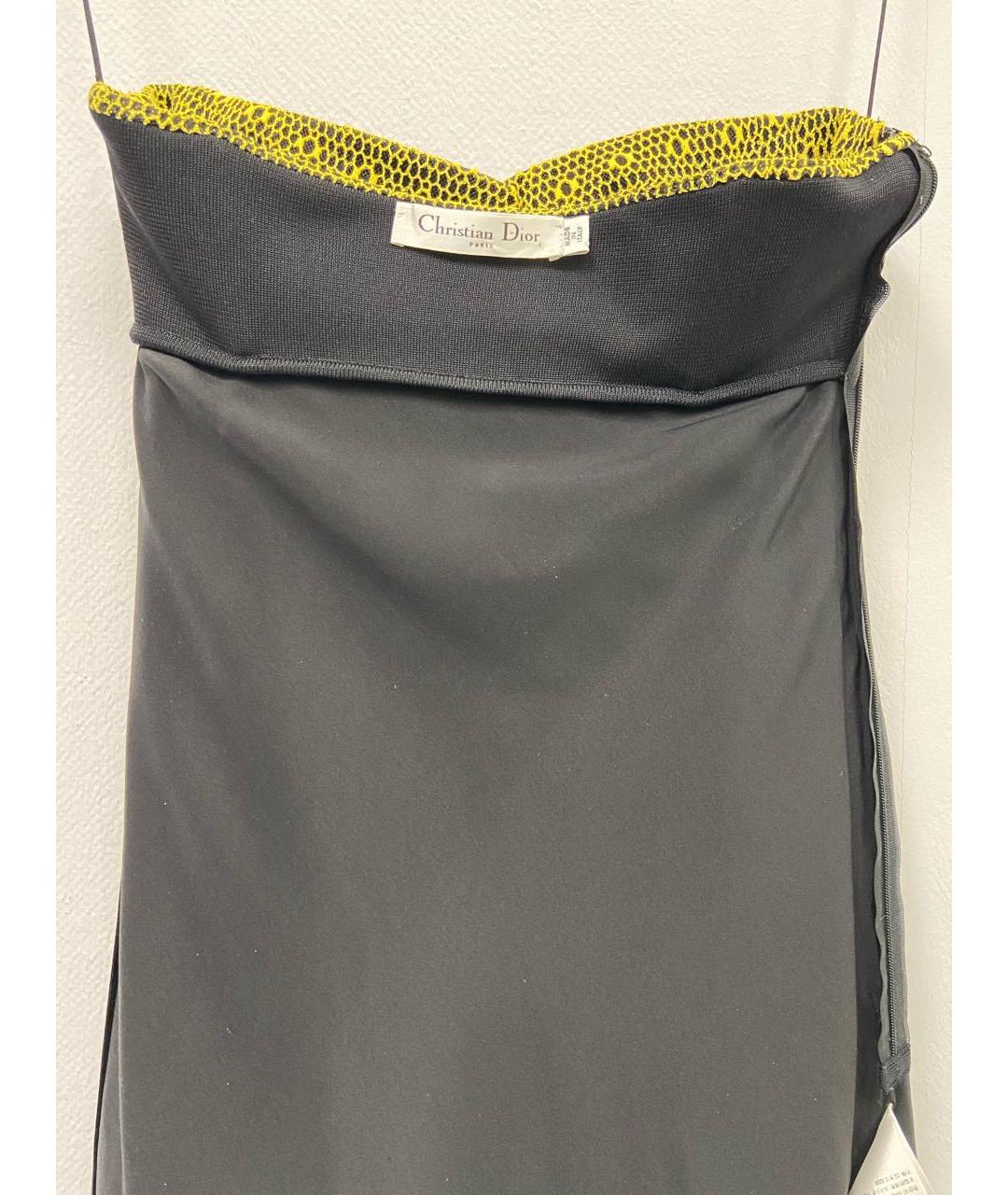 CHRISTIAN DIOR Мульти вискозное коктейльное платье, фото 3