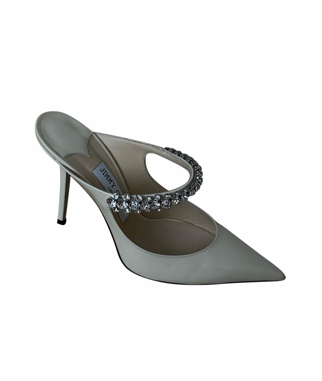 JIMMY CHOO Бежевые туфли из лакированной кожи, фото 1