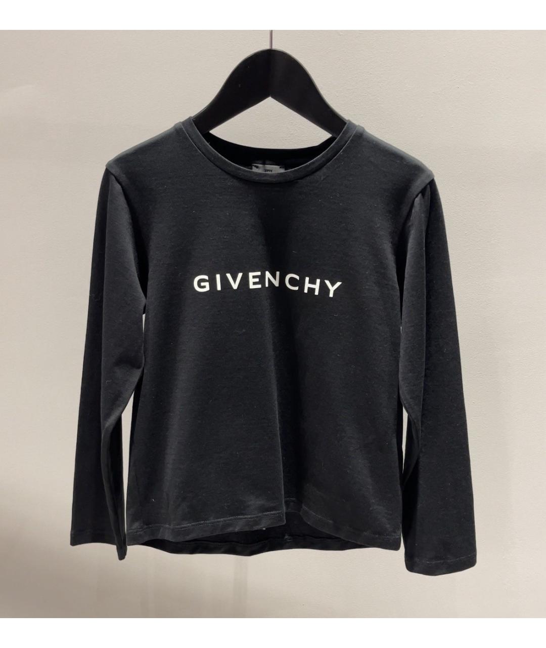 GIVENCHY Черная хлопковая детская футболка, фото 5