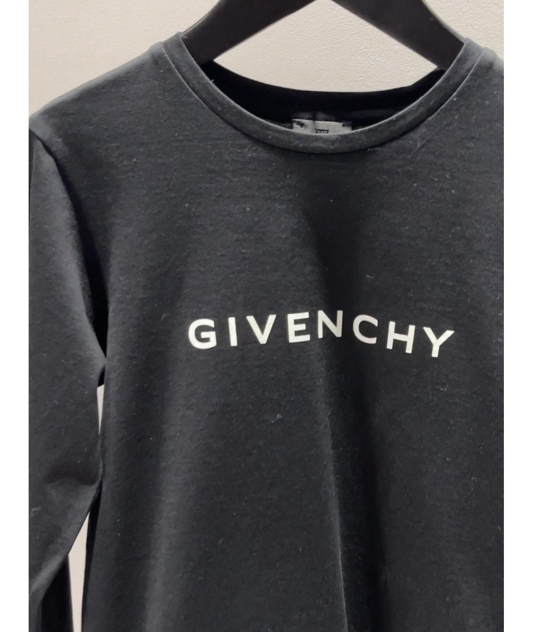 GIVENCHY Черная хлопковая детская футболка, фото 3