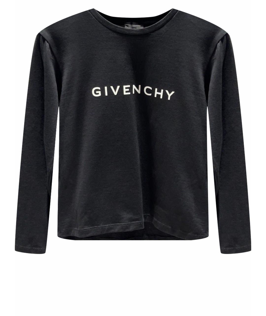 GIVENCHY Черная хлопковая детская футболка, фото 1